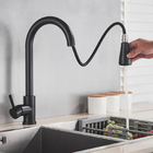 Cuba 50x40cm Inox 304 + Torneira Extensível Preta E Lixeira