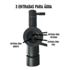 Cuba 60x42 Inox304 + Tábua De Corte E Torneira Black Filtro