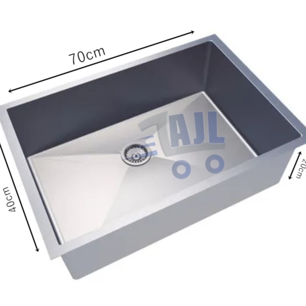 Cuba 70x40 Inox C/ Valvula De Embutir Bancadas E Cozinhas