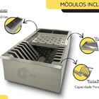 Cuba + Escorredor Lavanderia 50x40 Com Válvula Aço Inox Ajl