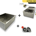 Cuba + Escorredor Lavanderia 50x40 Com Válvula Aço Inox Ajl