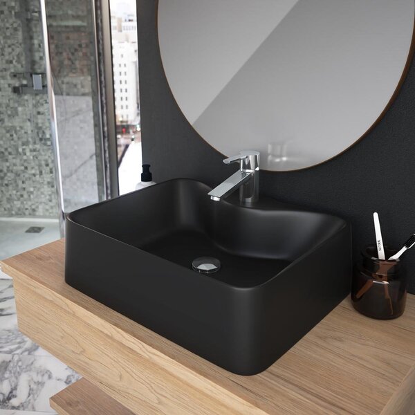 Cuba / Pia De Apoio Para Banheiro Toleato - Lapa Preto Fosco