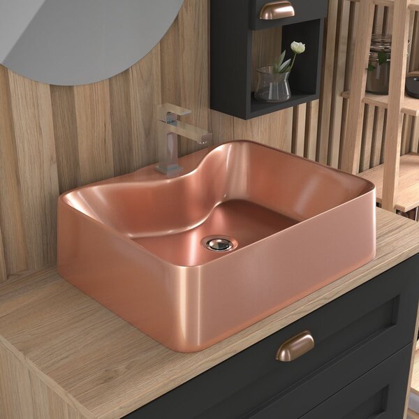 Cuba / Pia De Apoio Para Banheiro Toleato - Lapa Rose Gold