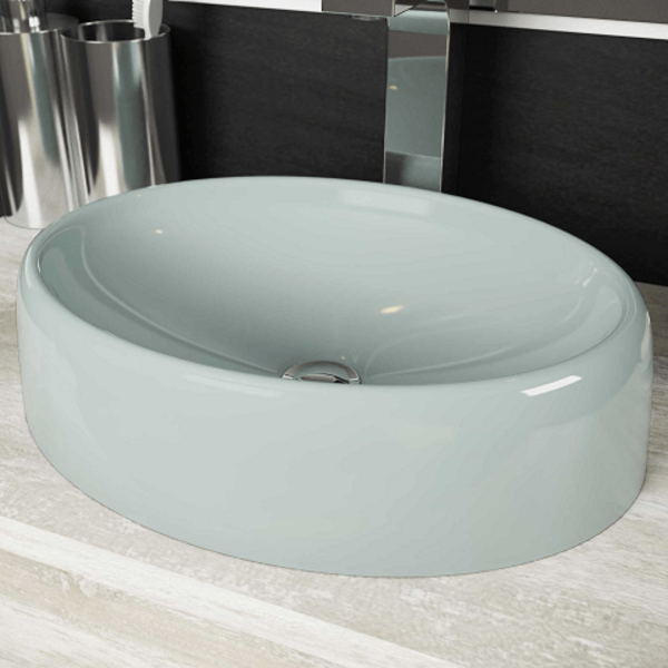 Cuba / Pia De Apoio Para Banheiro Toleato - Luzza Verde Acqua