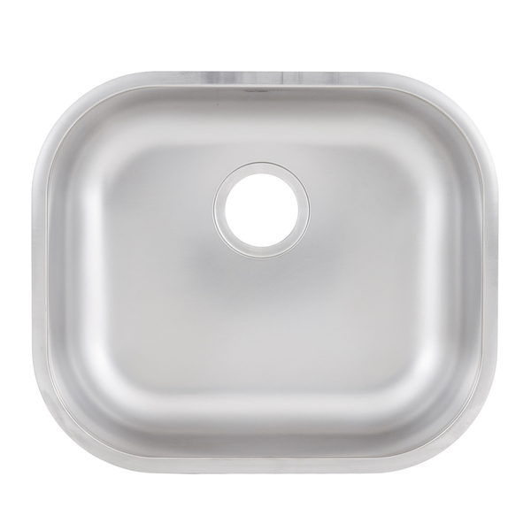 Cuba para Cozinha Simples de Embutir N0 40x34x15 3,5 Aço Inox 304 Fosco Delinia