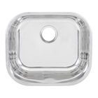 Cuba para Cozinha Simples de Embutir N0 40x34x18 3,5 Aço Inox 304 Brilho Delinia