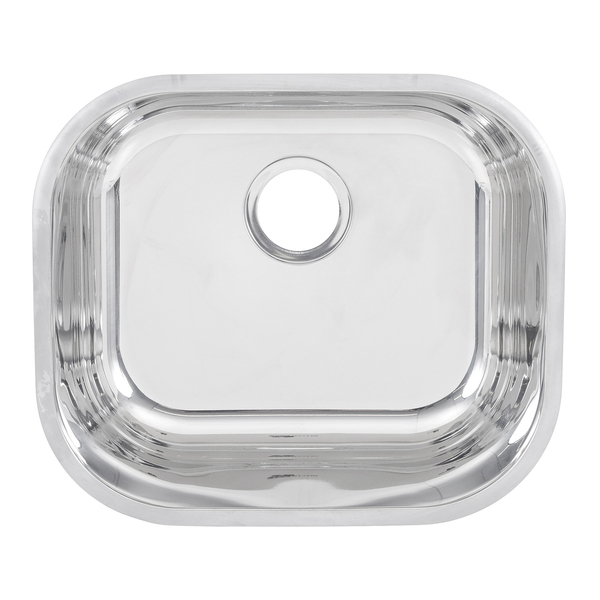 Cuba para Cozinha Simples de Embutir N0 40x34x18 3,5 Aço Inox 304 Brilho Delinia