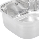 Cuba para Cozinha Simples de Embutir N0 40x34x18 3,5 Aço Inox 304 Brilho Delinia