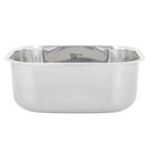 Cuba para Cozinha Simples de Embutir N0 40x34x18 3,5 Aço Inox 304 Brilho Delinia