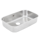 Cuba para Cozinha Simples de Embutir N2 56x34x15 3,5 Aço Inox 304 Fosco Delinia