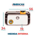 Cuba Aço Inox 304 American Steel N°2 -19 Muito Funda