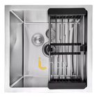 Cuba Aço Inox 304 Malta - 40 X 40 Cm C/ Válvula, Tubos e Esco