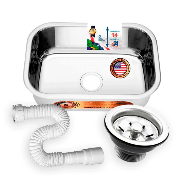 Cuba Aço Inox American Steel N°1-14 Funda 47x30x14