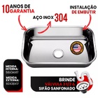 Cuba Aço Inox Gold N 2 Plus 56x34x17 Inox 304