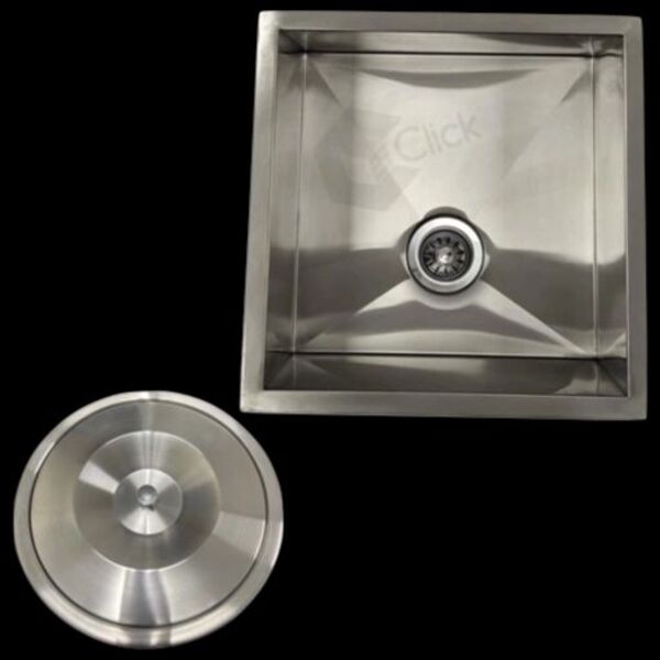 Cuba Aço Pia Escovado Para Lavar Pratos Exclusiva 40x40 C/ Li