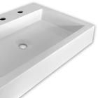 Cuba Apoio 3 Furos Retangular 46x36 Esmeralda Para Banheiro B