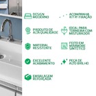 Cuba Apoio 3 Furos Retangular 56x38 Rubi Para Banheiro Beltem