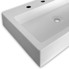 Cuba Apoio 3 Furos Retangular 56x38 Rubi Para Banheiro Beltem