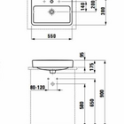 Cuba Apoio 550x380 Laufen Pro Branco  - 8129520001561 (fora D