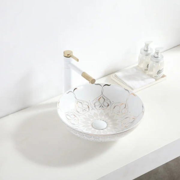 Cuba Apoio Evier Bella Tazza Gold Persia Banheiro Luxo