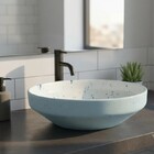 Cuba Apoio Evier Lavatório Granilite Azul Tanzanita Banheiro