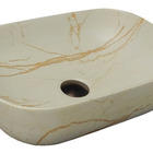 Cuba Apoio Evier Lavatório Ivory Marble Marmore