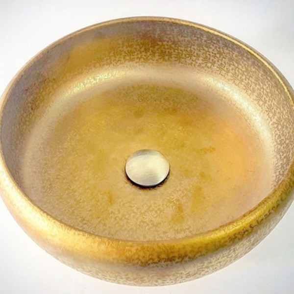 Cuba Apoio Evier Lavatório Old Gold Luxo