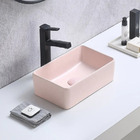 Cuba Apoio Evier Lavatório Rosa Bubbaloo Retangular