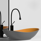 Cuba Apoio Evier Milano Matte Orange Gray Lavabo Banheiro