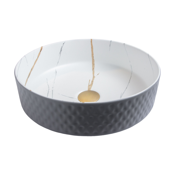 Cuba Apoio Evier Rischi Artistice Gray Marble Matt