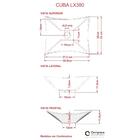 Cuba Apoio Retangular Lux L38