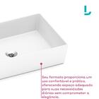 Cuba Apoio Retangular Sem Mesa 510x360 Platinum P7 Branco Inc