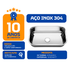 Cuba As Pia Inox 304 Cozinha No1 47x30x17 Funda