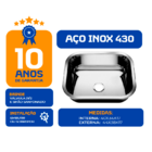 Cuba As Pia Inox 430 Cozinha N 0 40x34x17 Funda