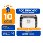Cuba As Pia Inox 430 Cozinha N 0 40x34x17 Pesada Robust