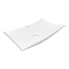 Cuba Banheiro Lavabo Cerâmica Em Louça 57x38 Branca Folha Sob