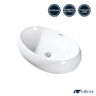 Cuba Banheiro Lavabo Em Cerâmica Louça Branca Oval 60 X 41 X