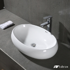 Cuba Banheiro Lavabo Em Cerâmica Louça Branca Oval 60 X 41 X