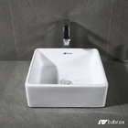 Cuba Banheiro Lavabo Em Cerâmica Louça Branca Quadrada 39x39