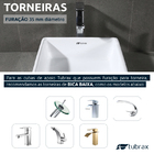 Cuba Banheiro Lavabo Em Cerâmica Louça Branca Quadrada 39x39