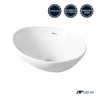 Cuba Banheiro Lavabo Em Louça 41x33 Branca Sobrepor Oval Tubr