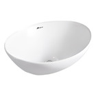 Cuba Banheiro Lavabo Em Louça 41x33 Branca Sobrepor Oval Tubr