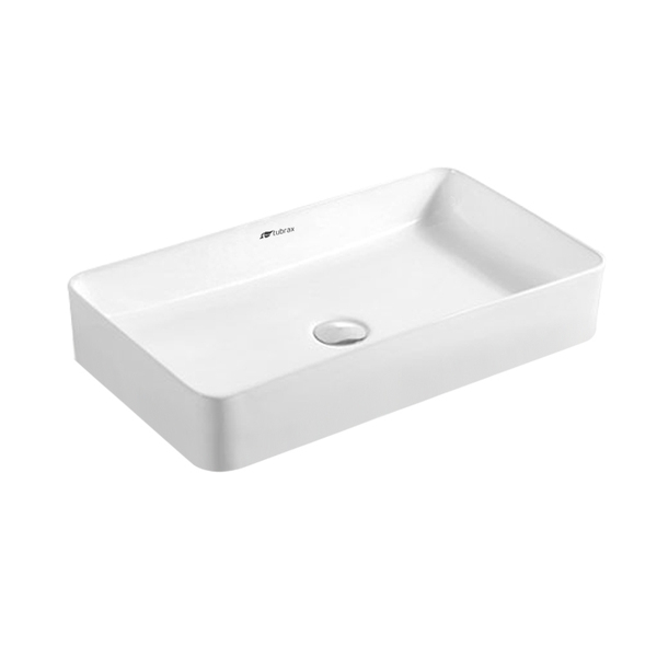 Cuba Banheiro Lavabo Em Louça Branca 61x35 Sobrepor Retangula