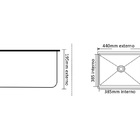 Cuba Black Gourmet Cozinha Inox Preta Grande 44x44x20 Mg99