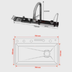 Cuba Cascata Premium Gourmet Multifuncional Lavador De Copos