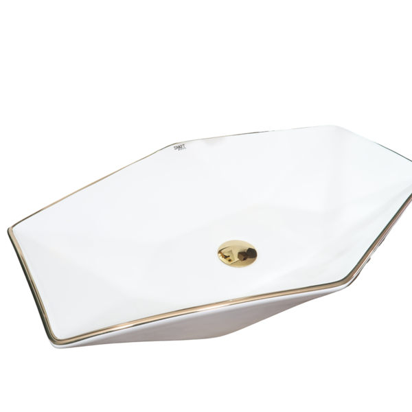 Cuba Cerâmica Banheiro/lavabo Imperial Gold 63x41 Cm