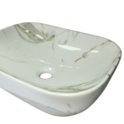 Cuba Cerâmica Banheiro Lavabo Sobrepor Marmo Especiale Marmor