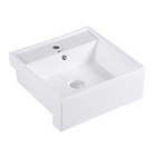 Cuba Cerâmica Lavabo Banheiro Em Louça Semi-encaixe 41,5x41 B