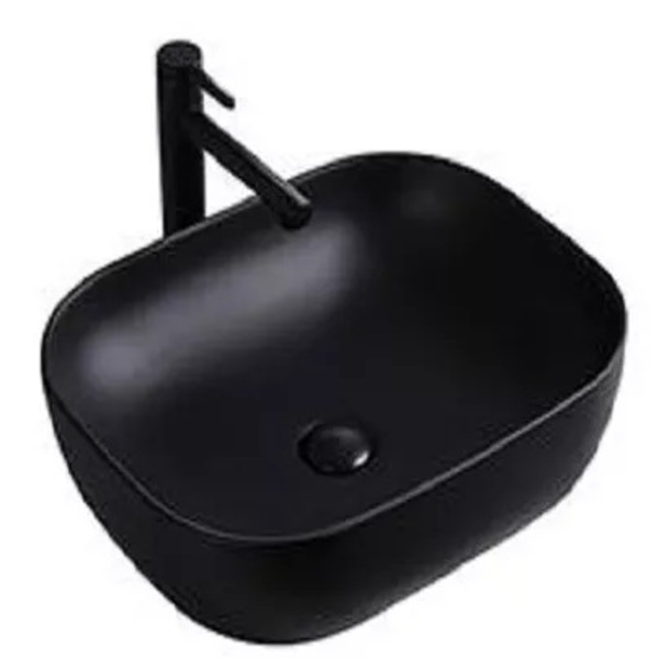 Cuba Cerâmica Sobrepor Preto Fosco - Mg106