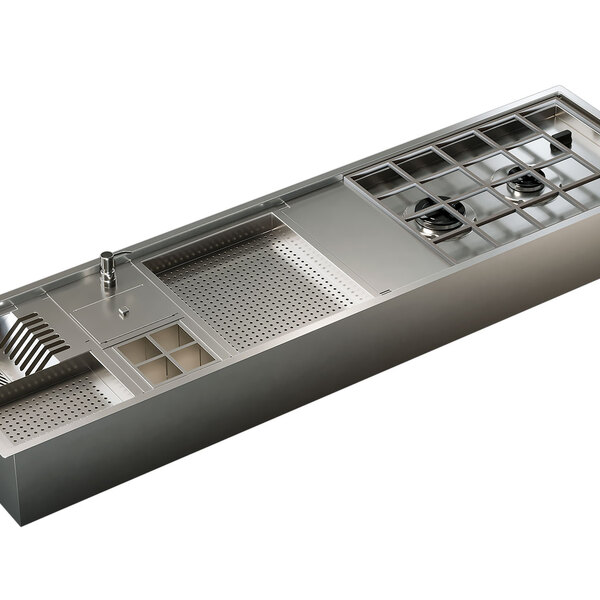 Cuba Com Fogão Cooktop Cozinha Inox Gourmet 170 VX - LudRio